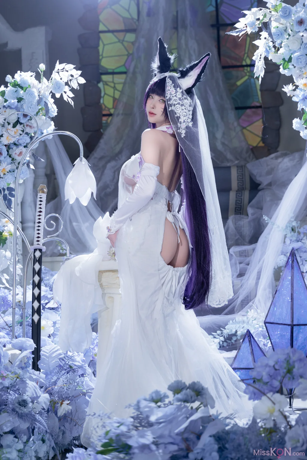 Coser@清水由乃: 碧蓝航线 武藏 紫藤花 (51 photos + 1 video) – Page 2