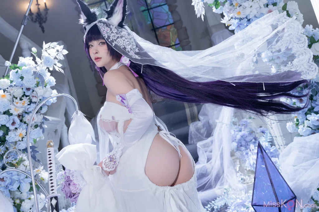 Coser@清水由乃: 碧蓝航线 武藏 紫藤花 (51 photos + 1 video) – Page 2