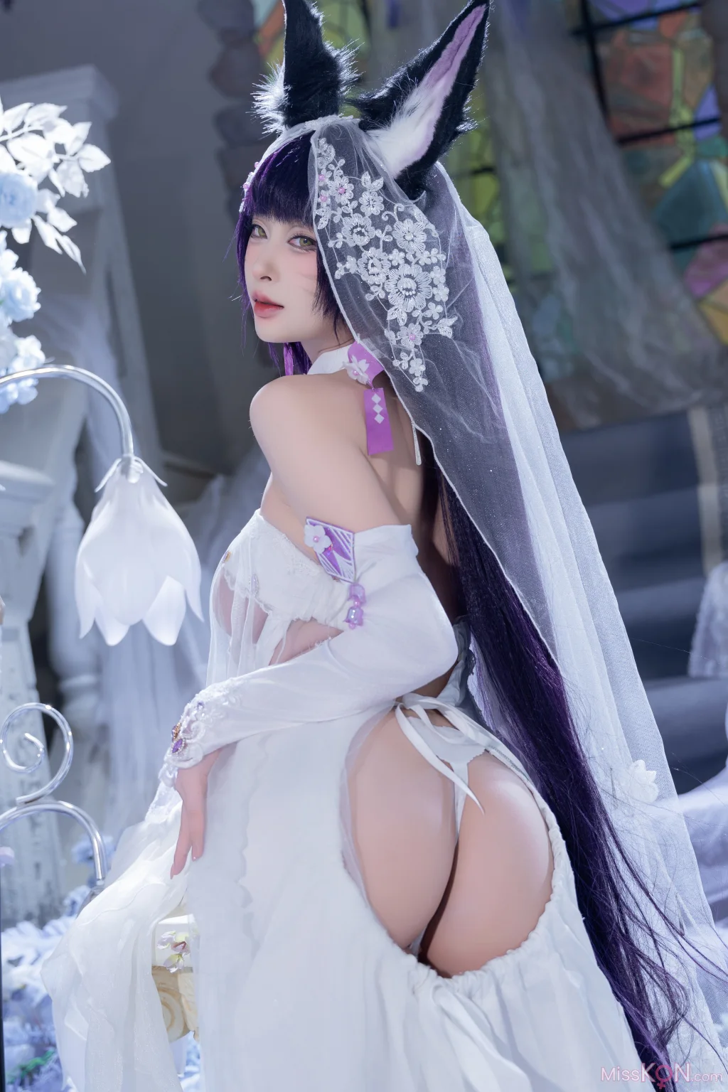 Coser@清水由乃: 碧蓝航线 武藏 紫藤花 (51 photos + 1 video) – Page 2