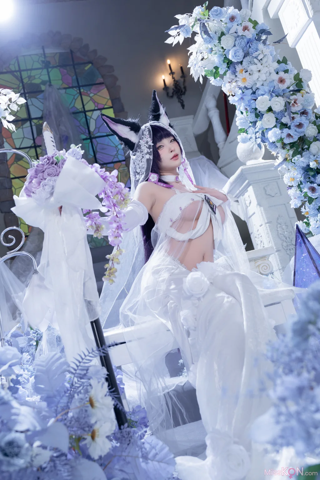 Coser@清水由乃: 碧蓝航线 武藏 紫藤花 (51 photos + 1 video) – Page 2