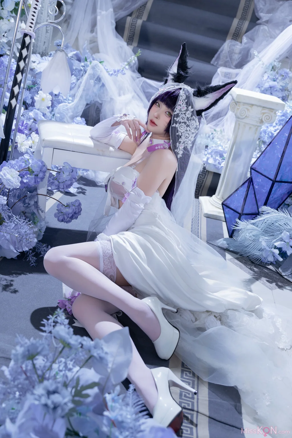 Coser@清水由乃: 碧蓝航线 武藏 紫藤花 (51 photos + 1 video) – Page 2