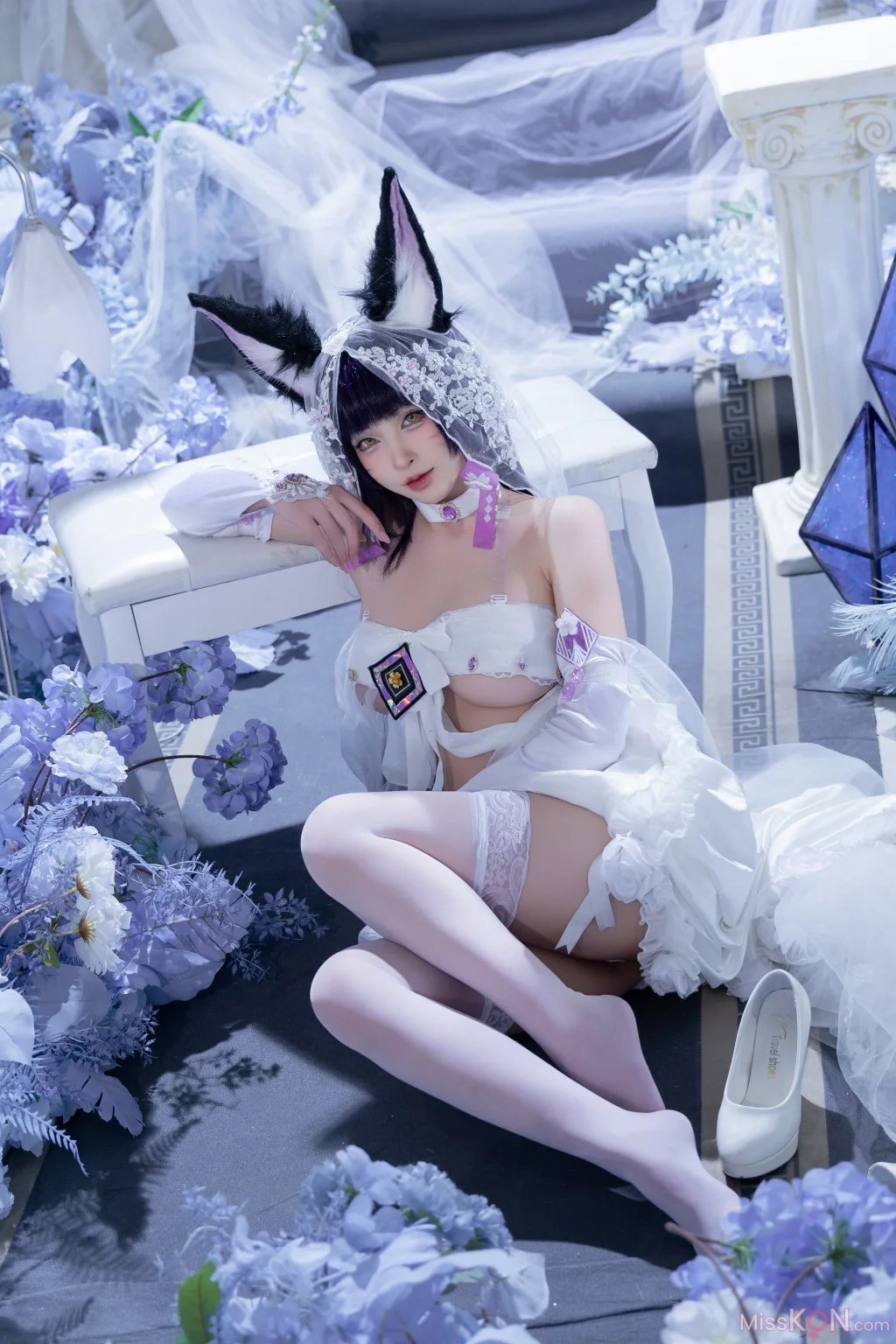 Coser@清水由乃: 碧蓝航线 武藏 紫藤花 (51 photos + 1 video) – Page 2