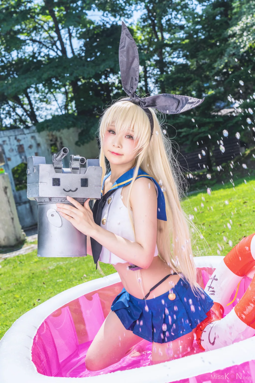 Coser@Kurumi (クルミ): 島風の後方をずっと見守りたい Shimazake no kouhou o zutto mimamoritai! (198 photos + 1 video)