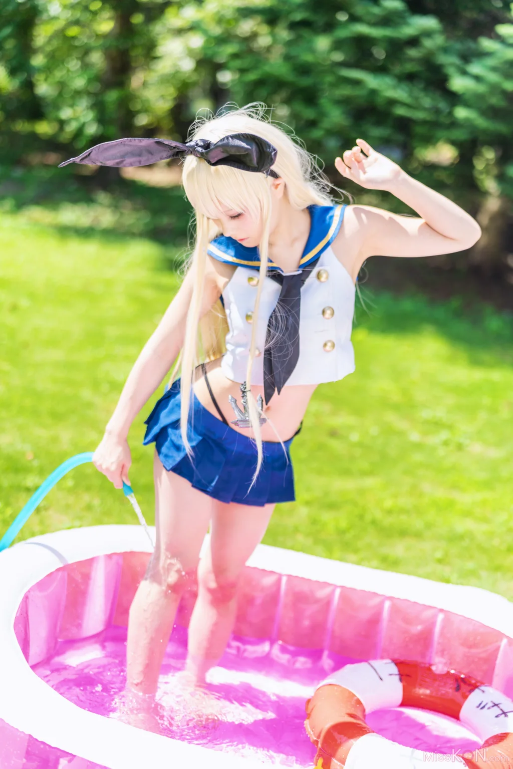 Coser@Kurumi (クルミ): 島風の後方をずっと見守りたい Shimazake no kouhou o zutto mimamoritai! (198 photos + 1 video)