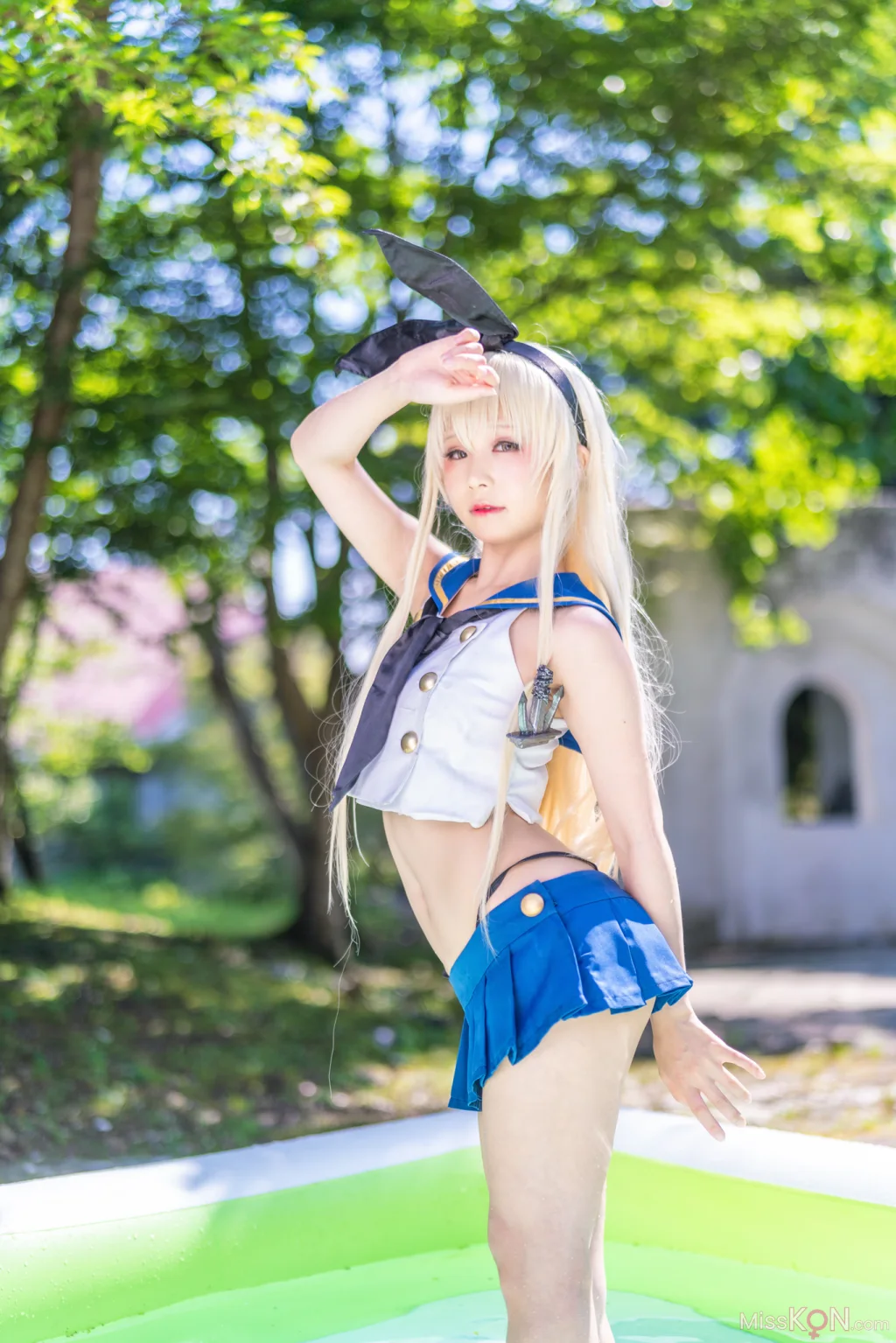 Coser@Kurumi (クルミ): 島風の後方をずっと見守りたい Shimazake no kouhou o zutto mimamoritai! (198 photos + 1 video)
