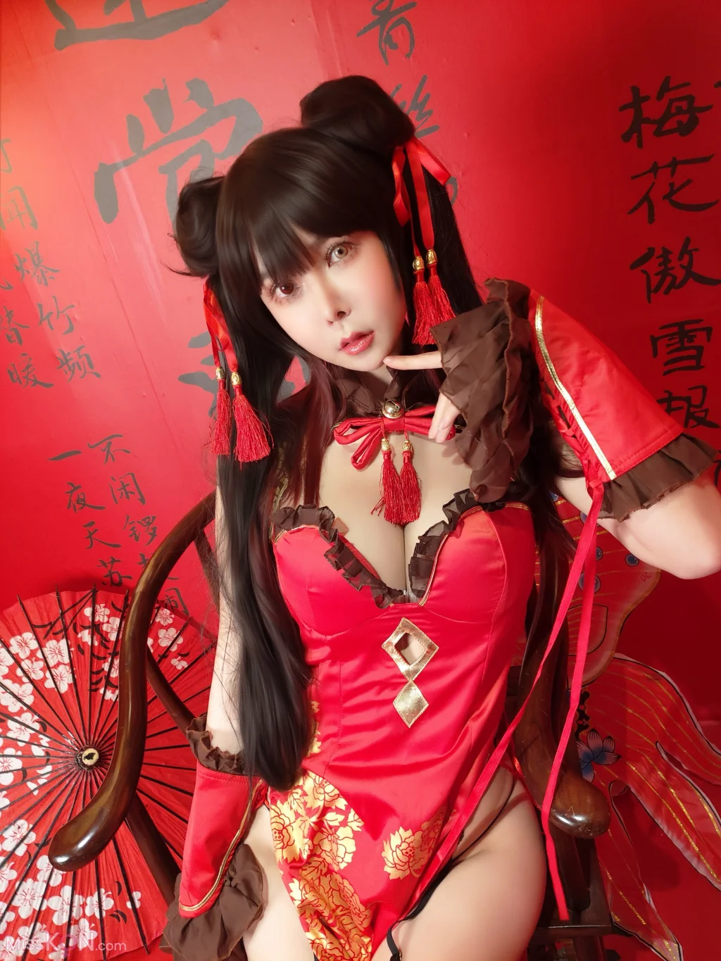 Coser@亚马逊鲶鱼: 时崎狂三 旗袍 (25 photos)