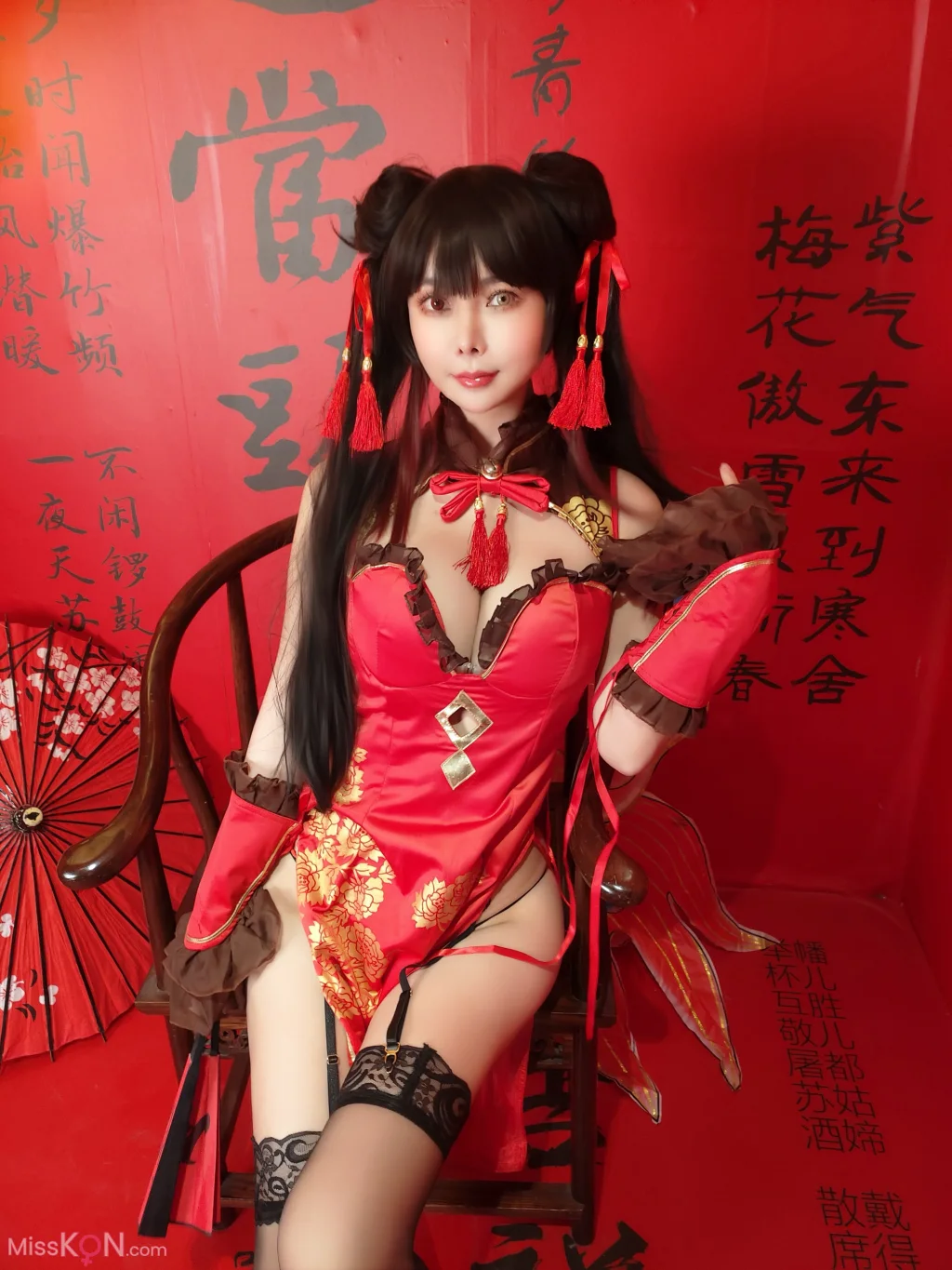 Coser@亚马逊鲶鱼: 时崎狂三 旗袍 (25 photos)