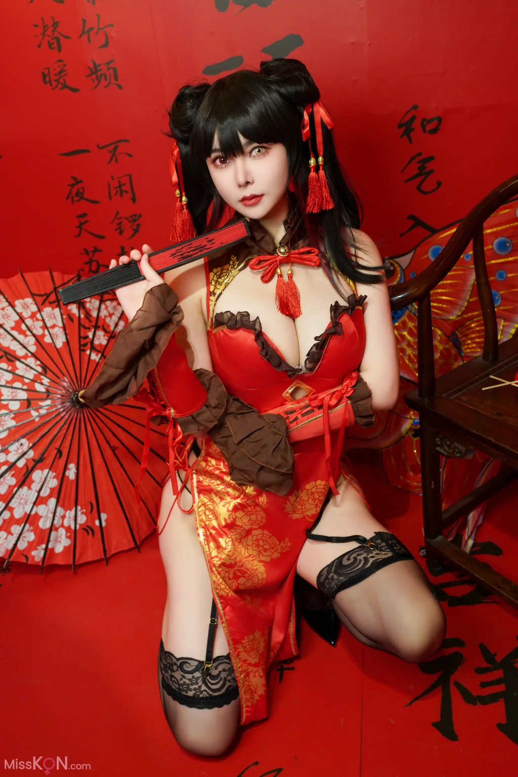 Coser@亚马逊鲶鱼: 时崎狂三 旗袍 (25 photos)