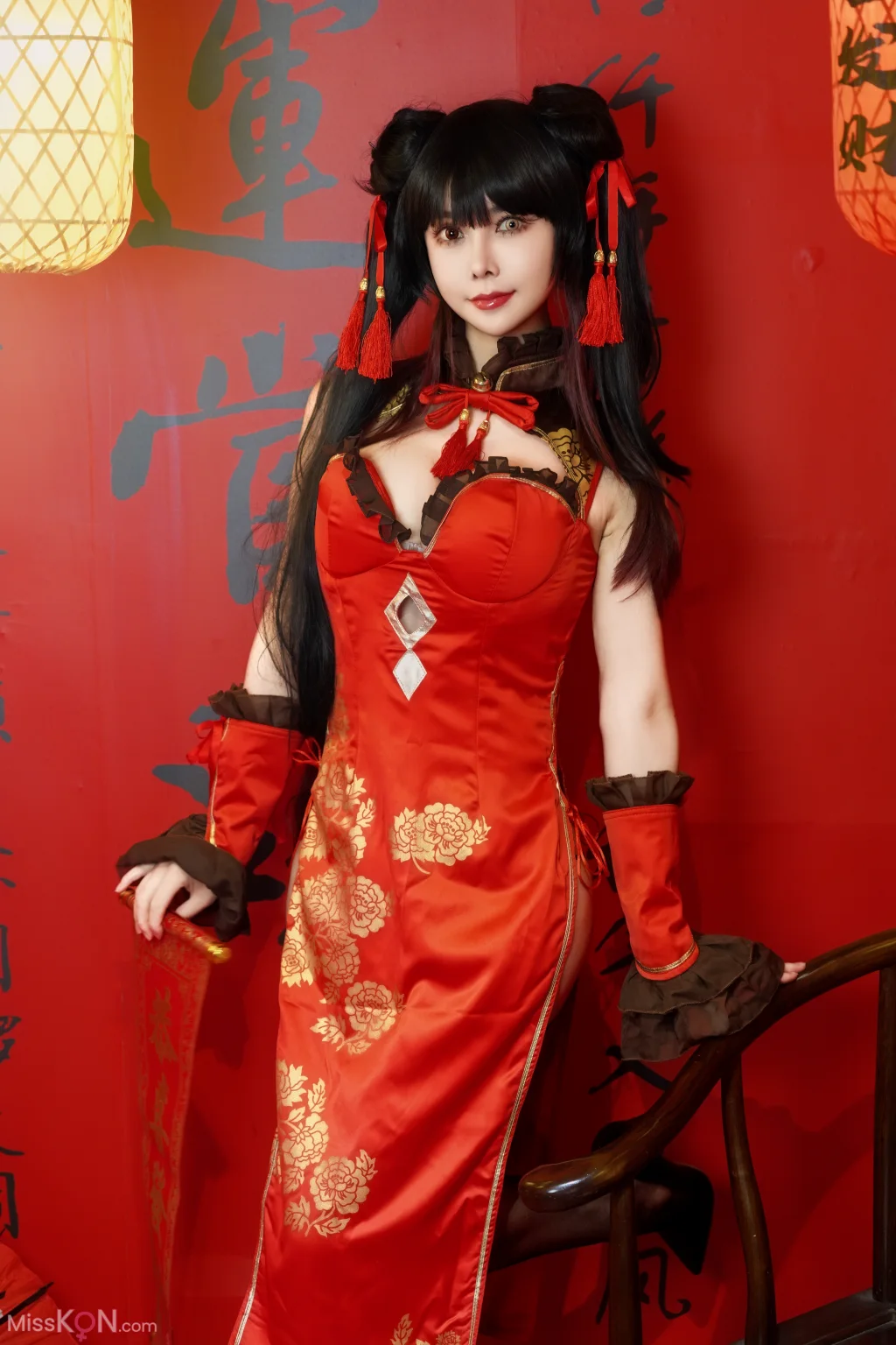 Coser@亚马逊鲶鱼: 时崎狂三 旗袍 (25 photos)