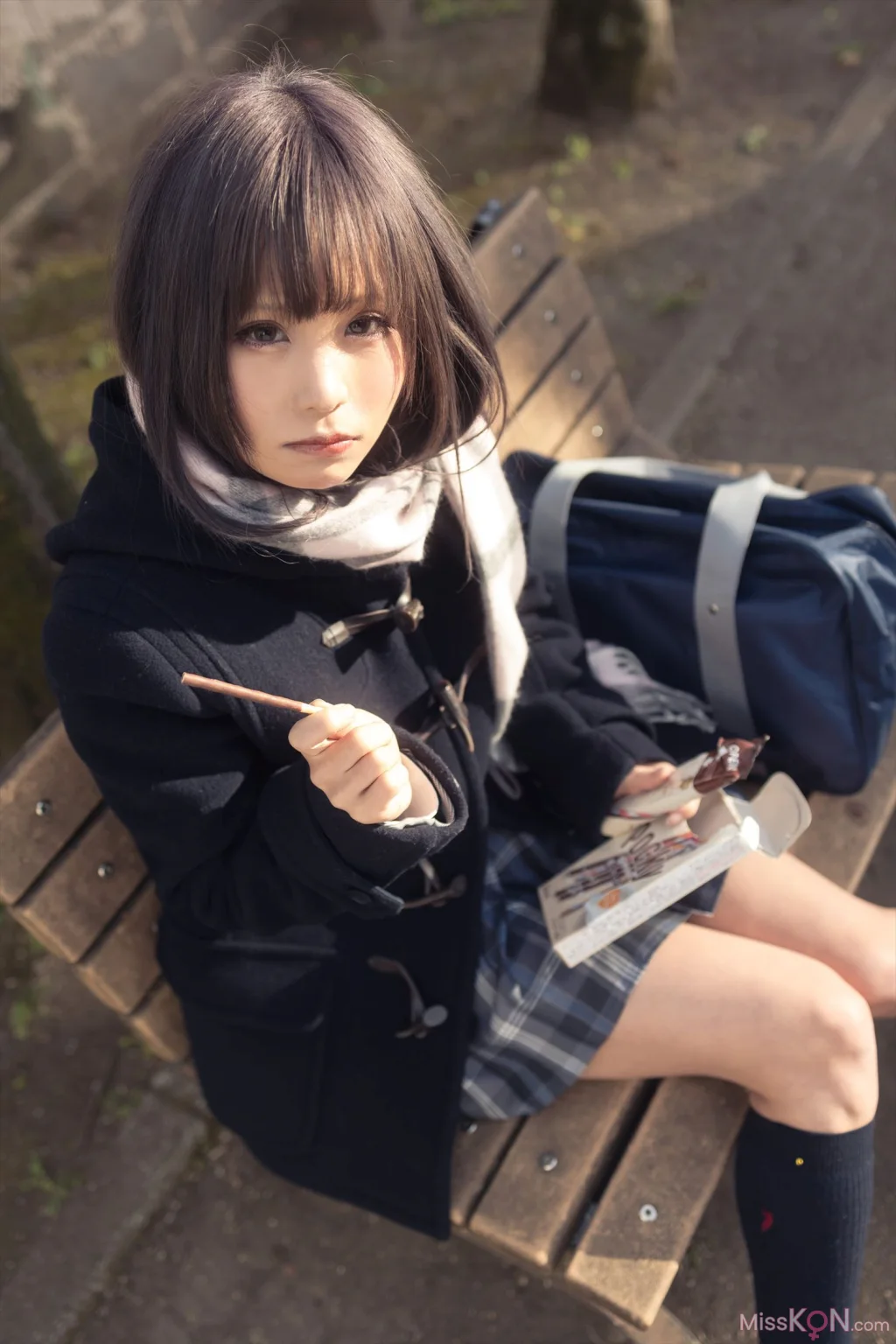 Coser@Kurumi (クルミ): 放課後制服デート☆冬 (577 photos)