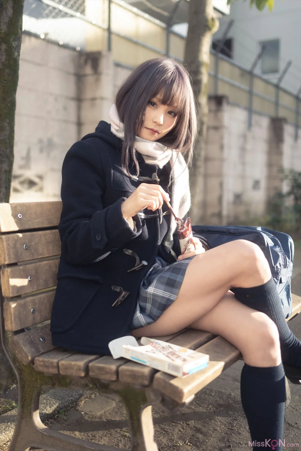 Coser@Kurumi (クルミ): 放課後制服デート☆冬 (577 photos)