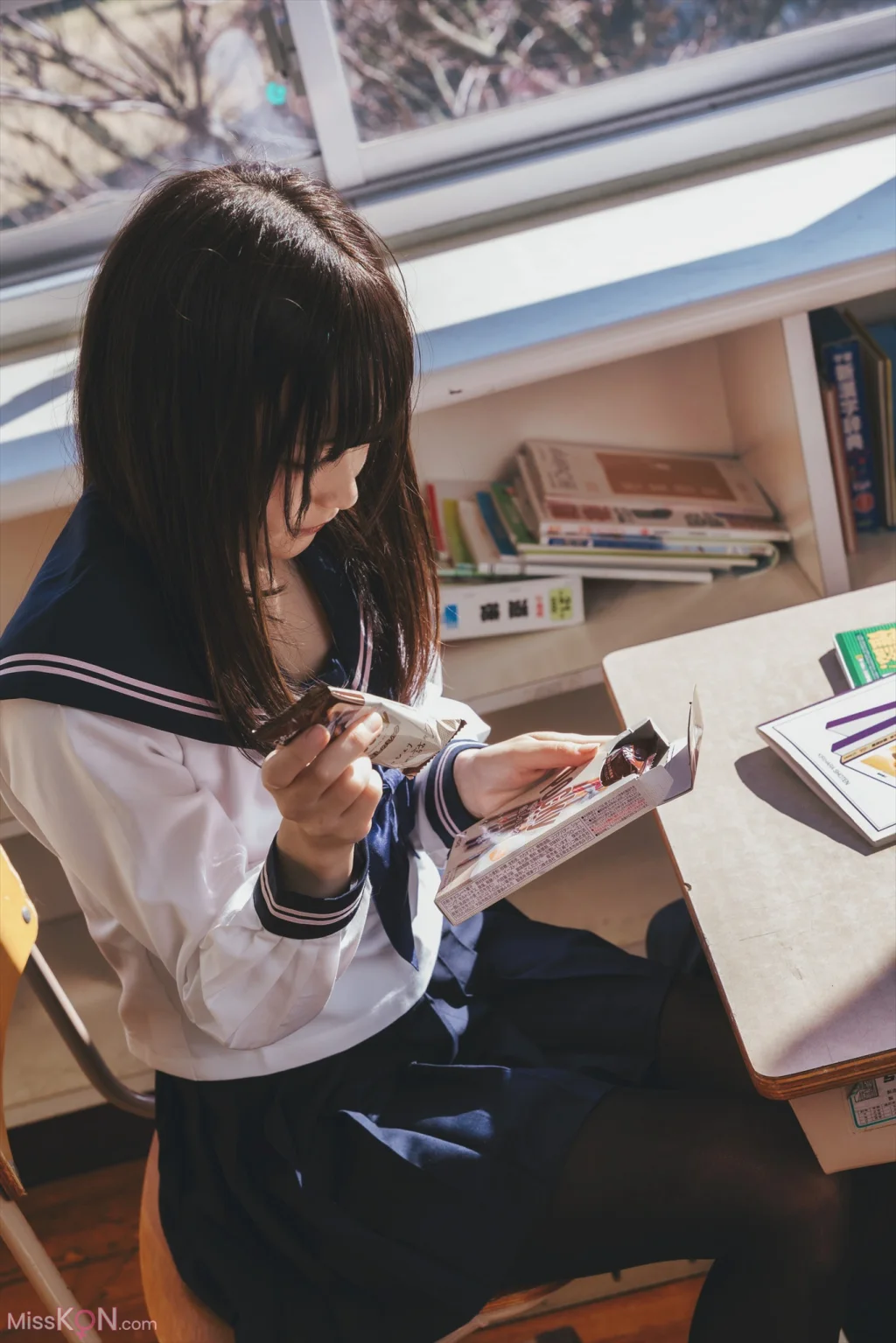 Coser@Kurumi (クルミ): 隣の席のタイツなあの子 (432 photos)