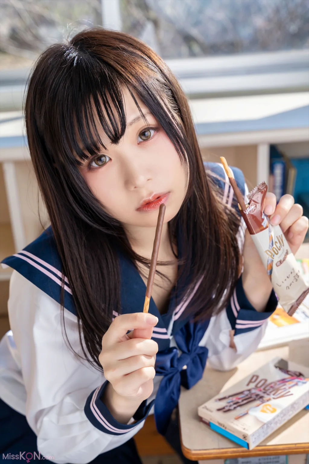Coser@Kurumi (クルミ): 隣の席のタイツなあの子 (432 photos)
