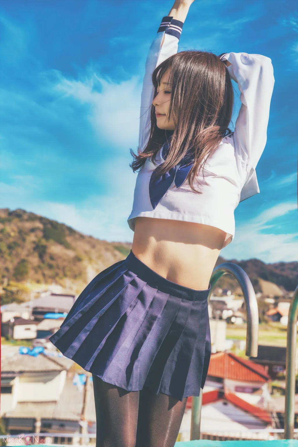 Coser@Kurumi (クルミ): 隣の席のタイツなあの子 (432 photos)
