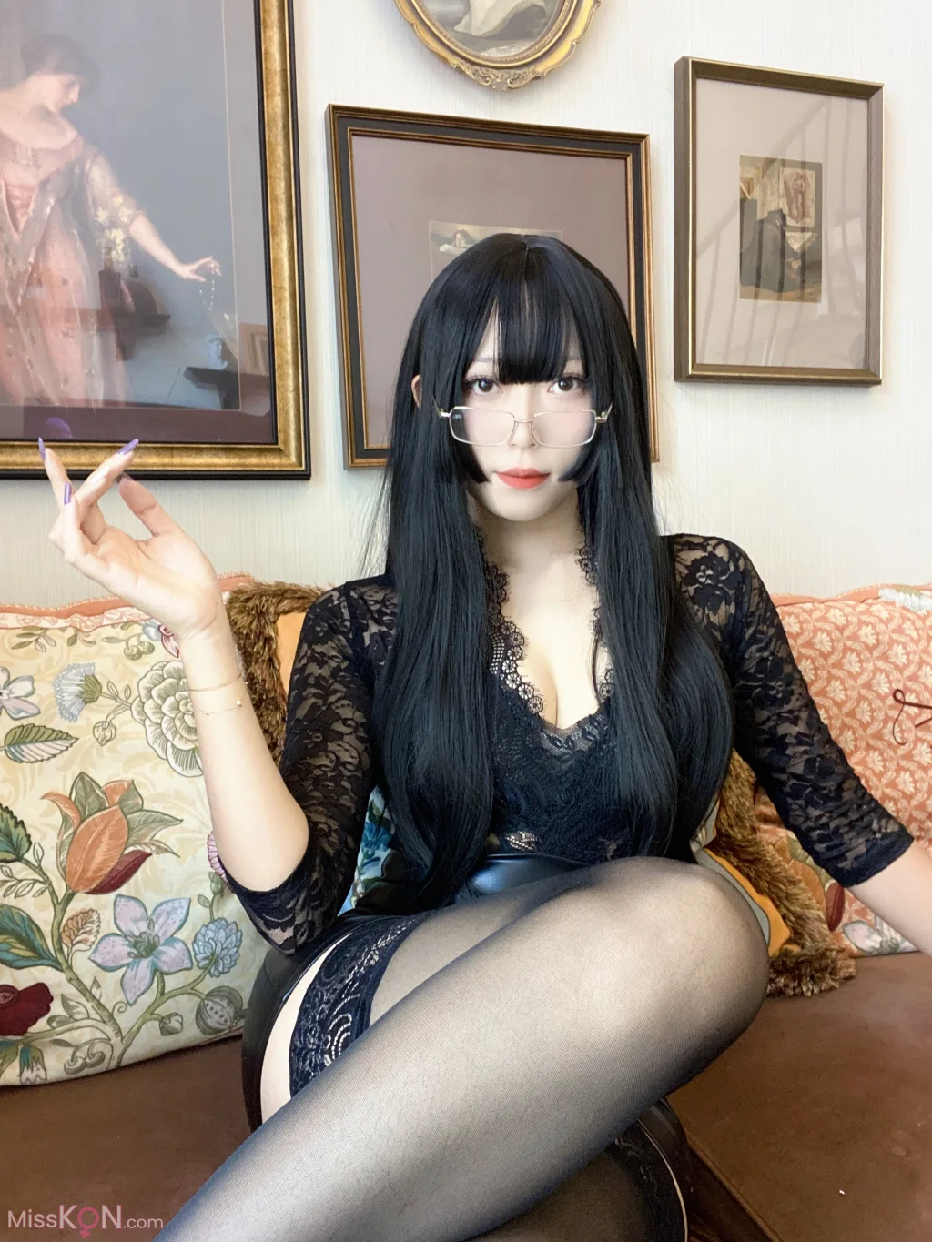 Coser@Money冷冷: 黑蕾丝 (48 photos) – Page 3