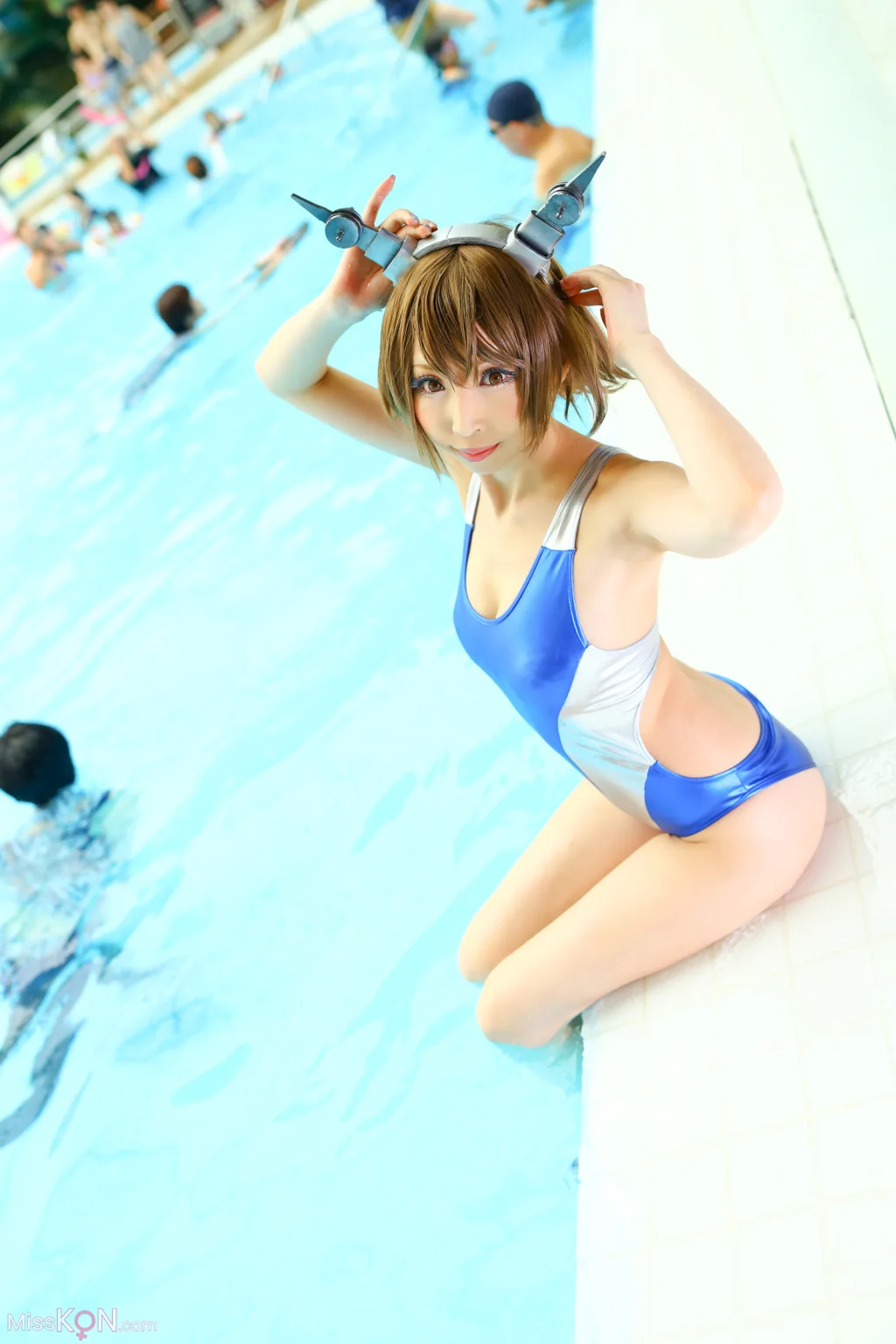 Coser@Reku Momoiro (桃色れく): 提督の水遊び! (151 photos)