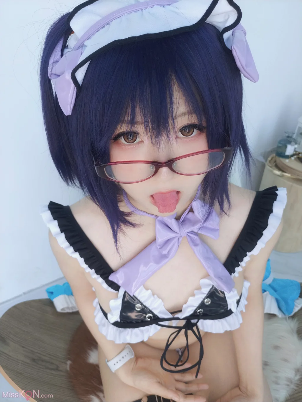 Coser@摇摇乐yoyo: 紫色女仆比基尼 (30 photos + 10 videos) – Page 2