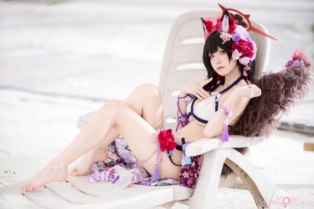 Coser@九柒喵: 蔚蓝档案 狐坂若藻 泳装 (23 photos) – Page 2