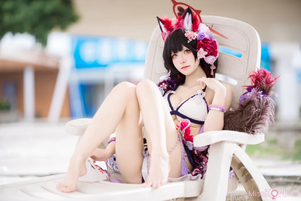Coser@九柒喵: 蔚蓝档案 狐坂若藻 泳装 (23 photos) – Page 2