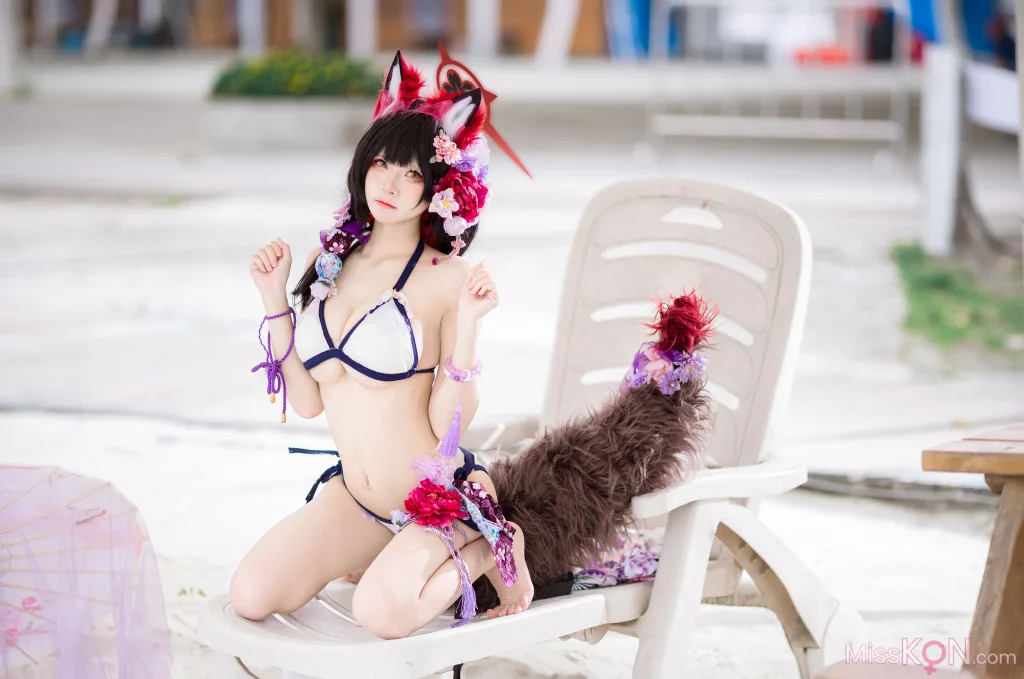 Coser@九柒喵: 蔚蓝档案 狐坂若藻 泳装 (23 photos) – Page 2