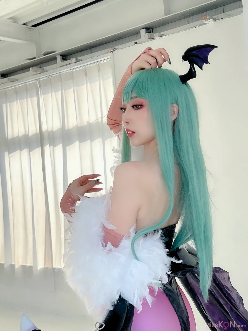 Coser@Reku Momoiro (桃色れく): ヴァンパイアモリガン (243 photos)