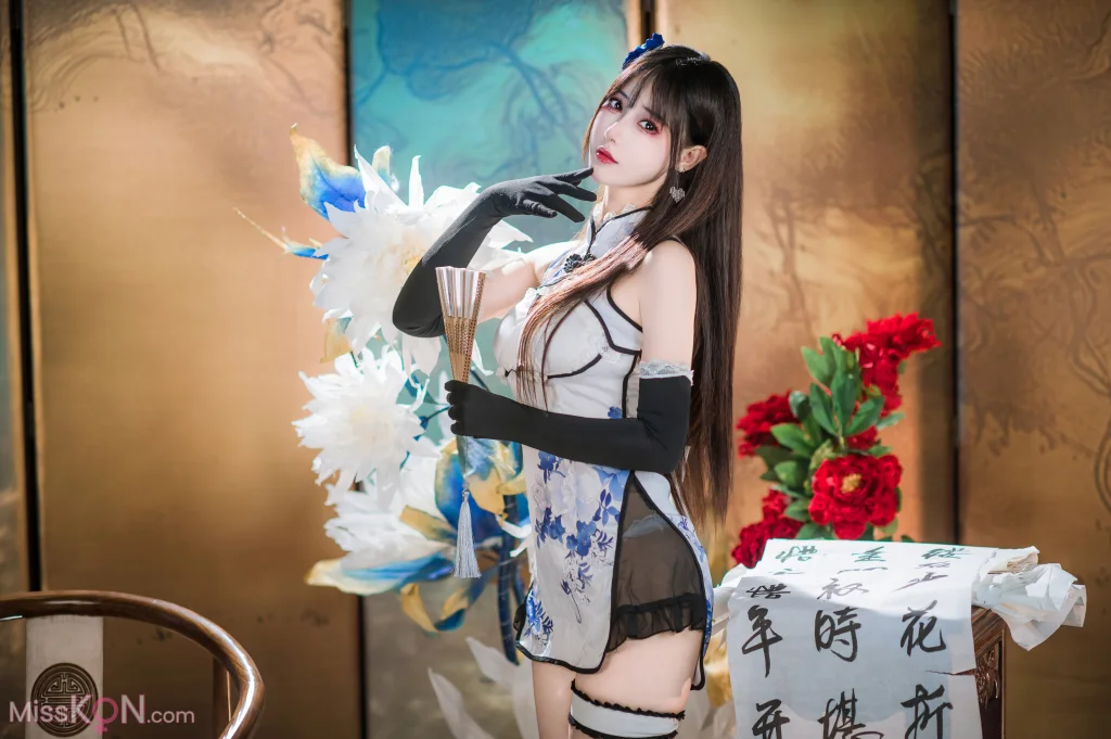 Coser@羽生三未: 艳娘幻梦谭 瓶儿 青花瓷旗袍 (25 photos) – Page 2