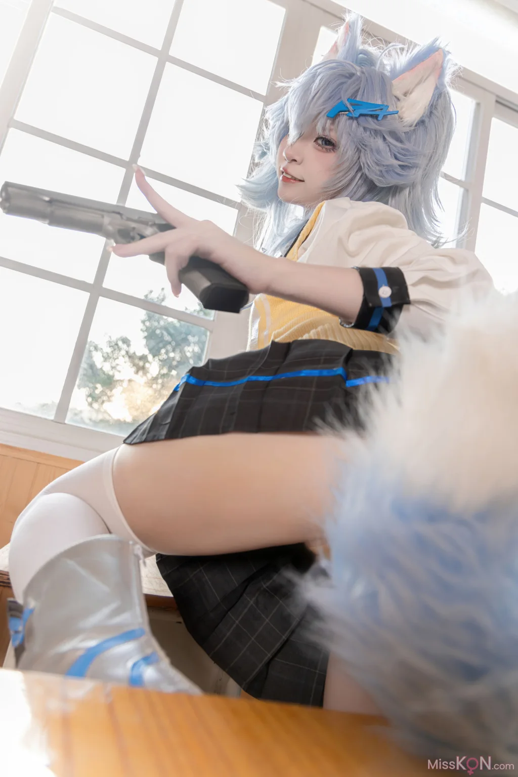 Coser@纸悦Etsu_ko: 少女前线 PA-15 高校心跳物语 (51 photos)
