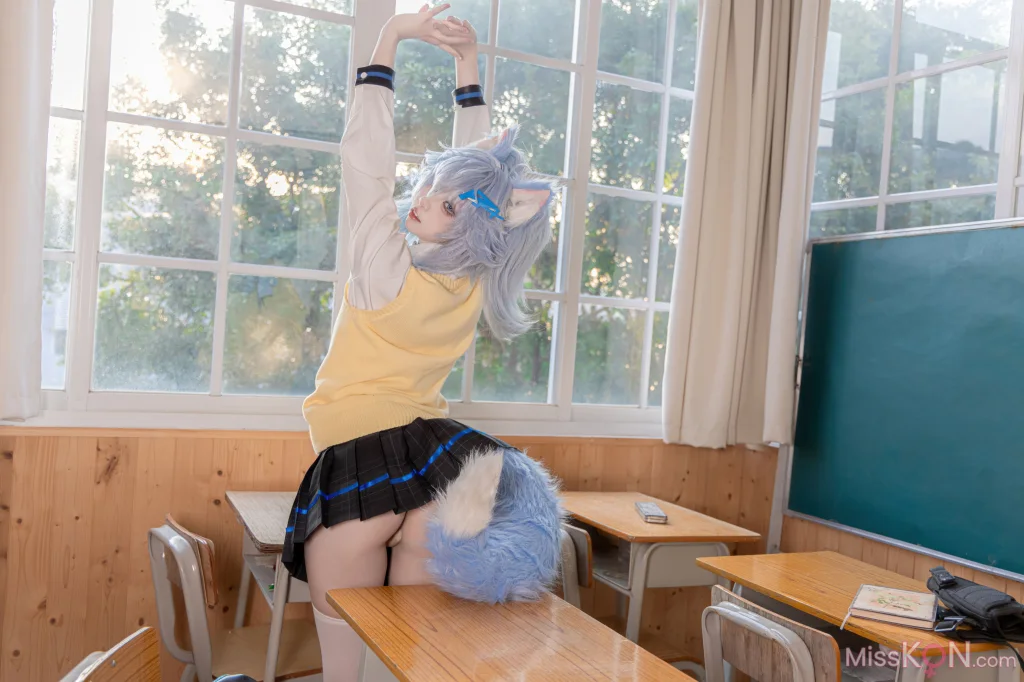 Coser@纸悦Etsu_ko: 少女前线 PA-15 高校心跳物语 (51 photos)