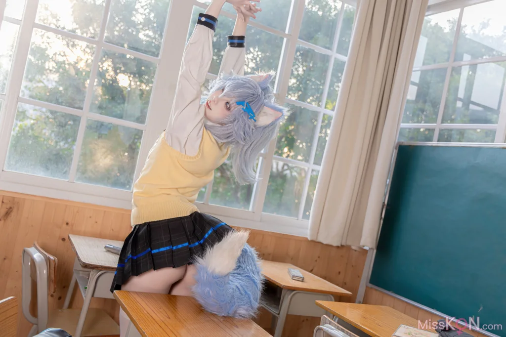 Coser@纸悦Etsu_ko: 少女前线 PA-15 高校心跳物语 (51 photos)
