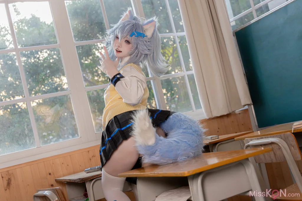 Coser@纸悦Etsu_ko: 少女前线 PA-15 高校心跳物语 (51 photos)
