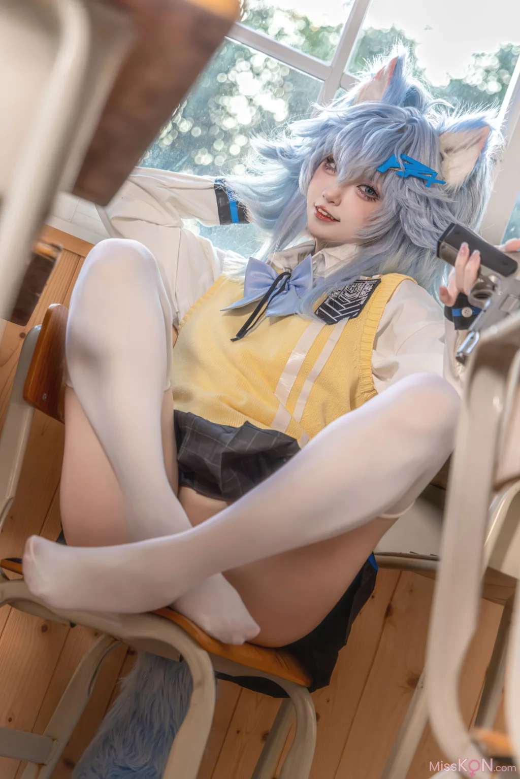 Coser@纸悦Etsu_ko: 少女前线 PA-15 高校心跳物语 (51 photos)