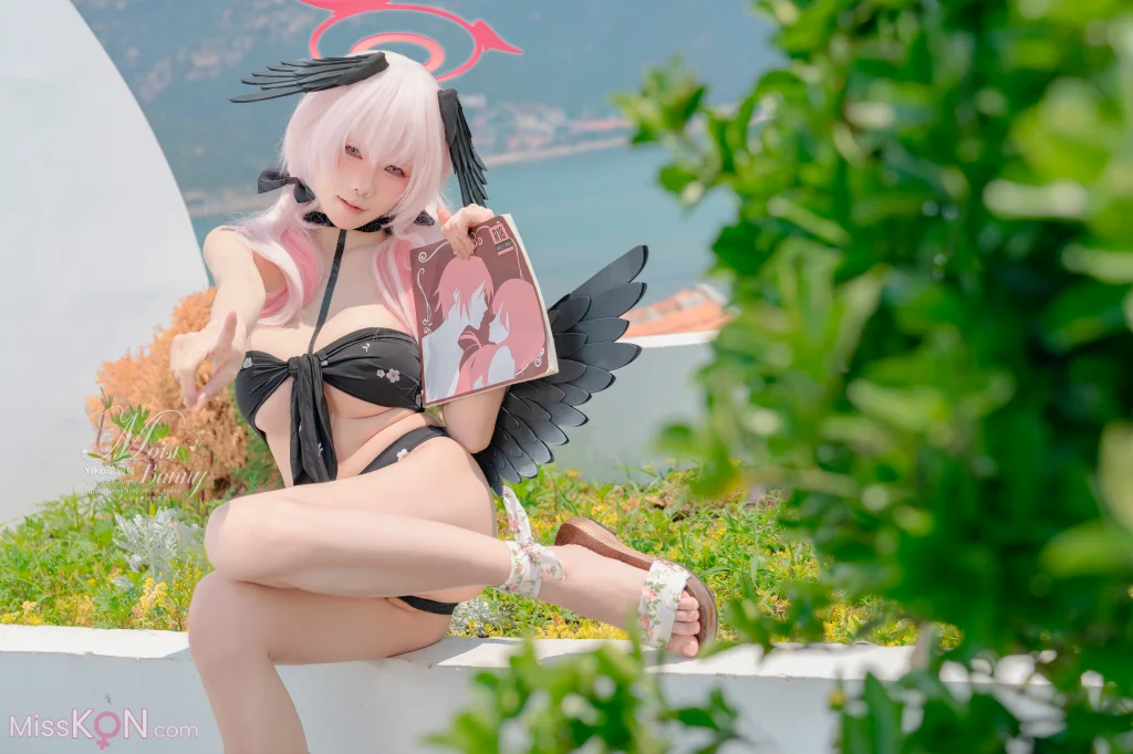 Coser@黏黏团子兔: 08月作品『下江小春 泳装』Honey (96 photos + 2 videos)
