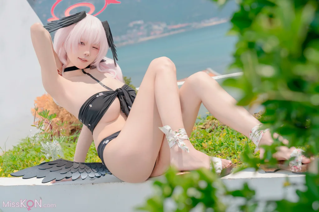 Coser@黏黏团子兔: 08月作品『下江小春 泳装』Honey (96 photos + 2 videos)