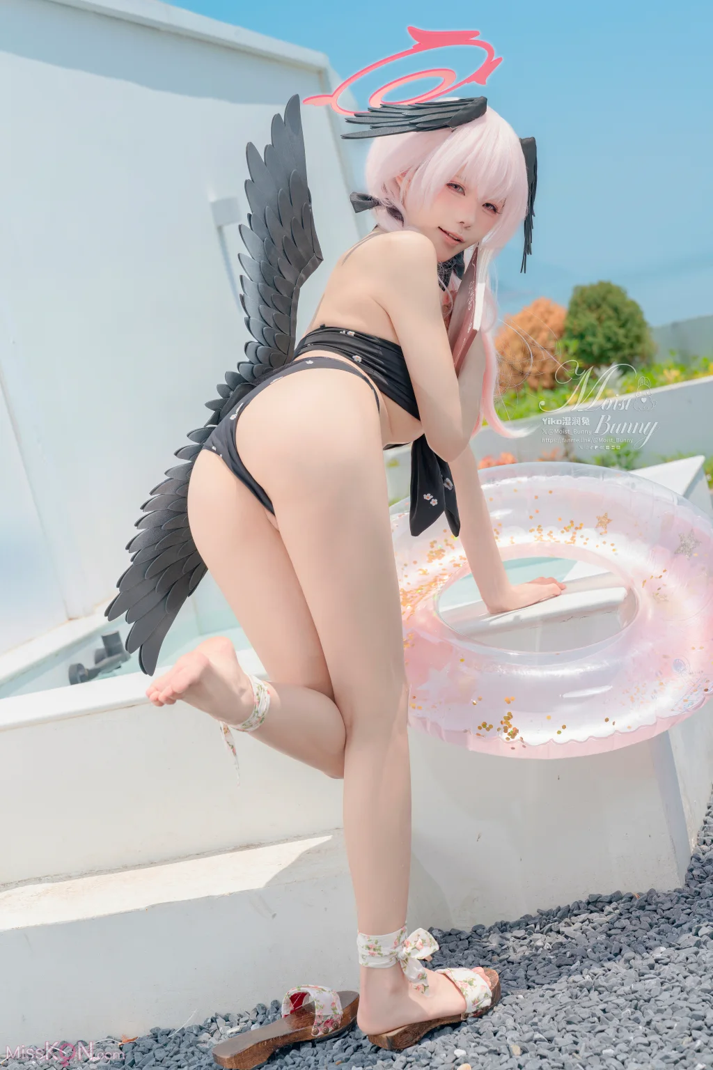 Coser@黏黏团子兔: 08月作品『下江小春 泳装』Honey (96 photos + 2 videos)