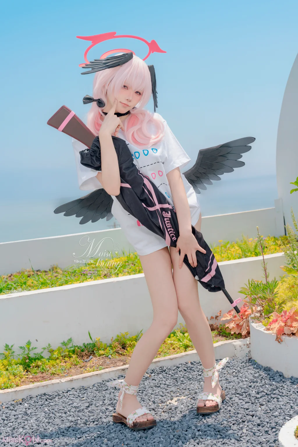 Coser@黏黏团子兔: 08月作品『下江小春 泳装』Honey (96 photos + 2 videos)