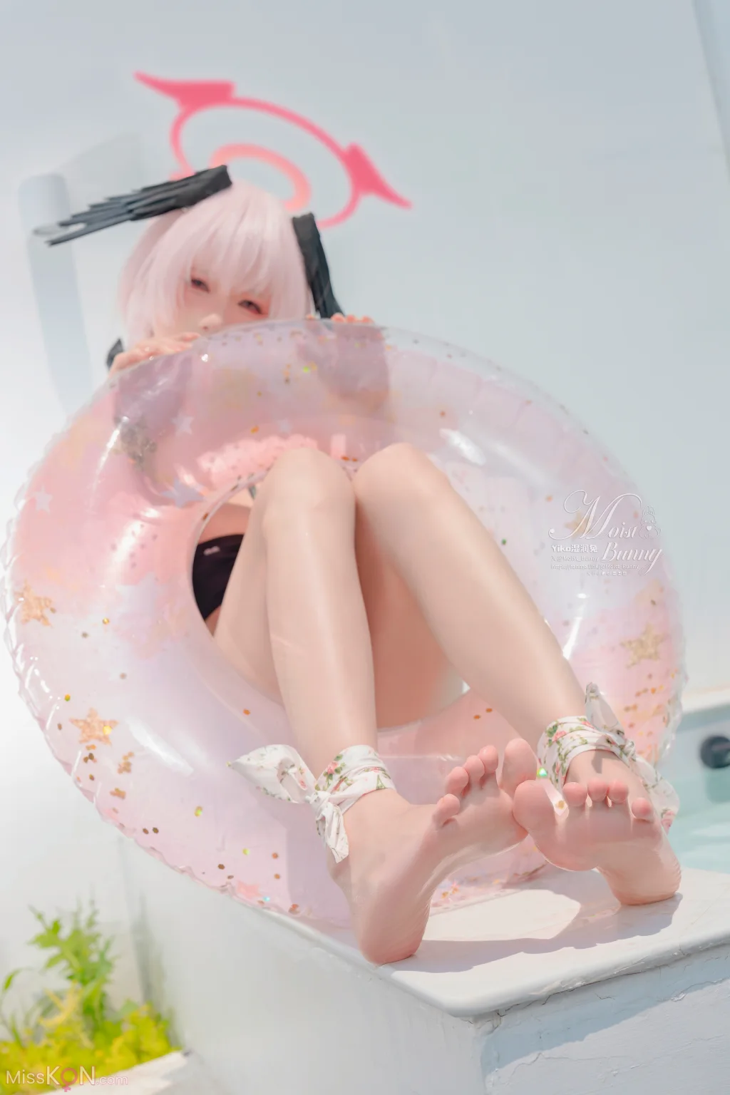 Coser@黏黏团子兔: 08月作品『下江小春 泳装』Honey (96 photos + 2 videos)
