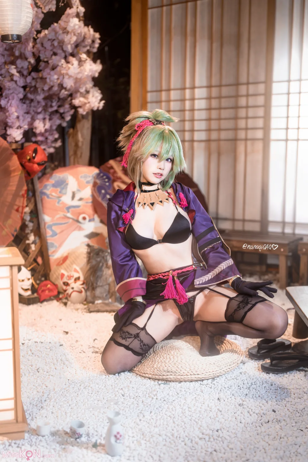 Coser@七七娜娜子: 久岐忍同人 (41 photos + 9 videos)