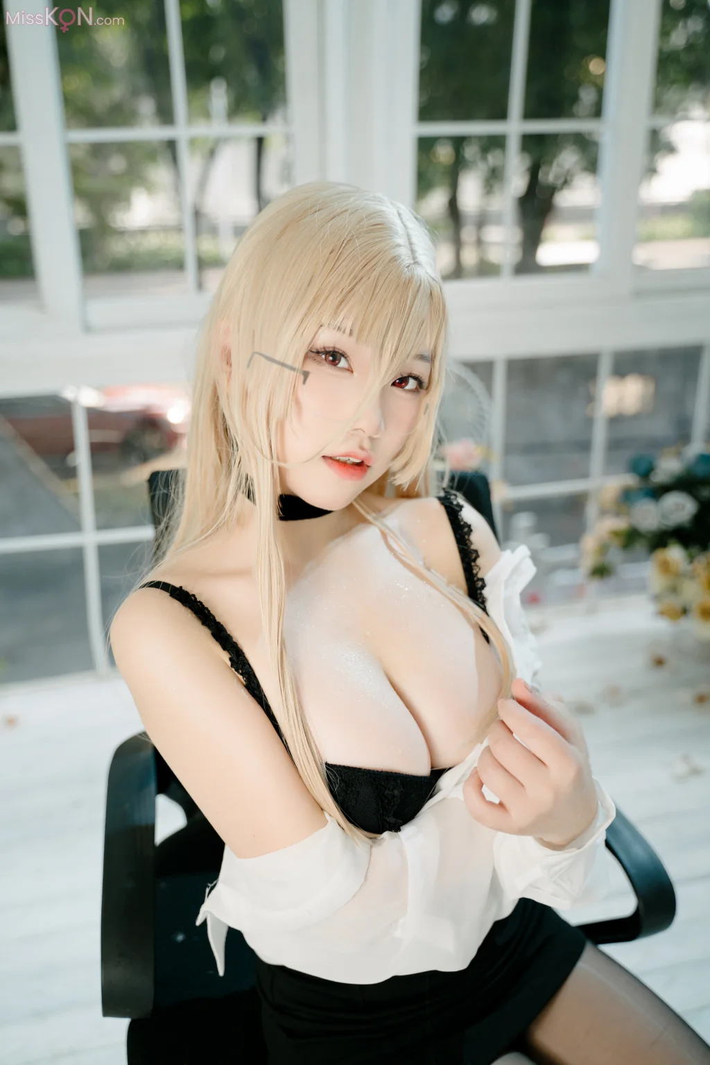 Coser@七七娜娜子: 怨仇办公室 (39 photos + 1 video)