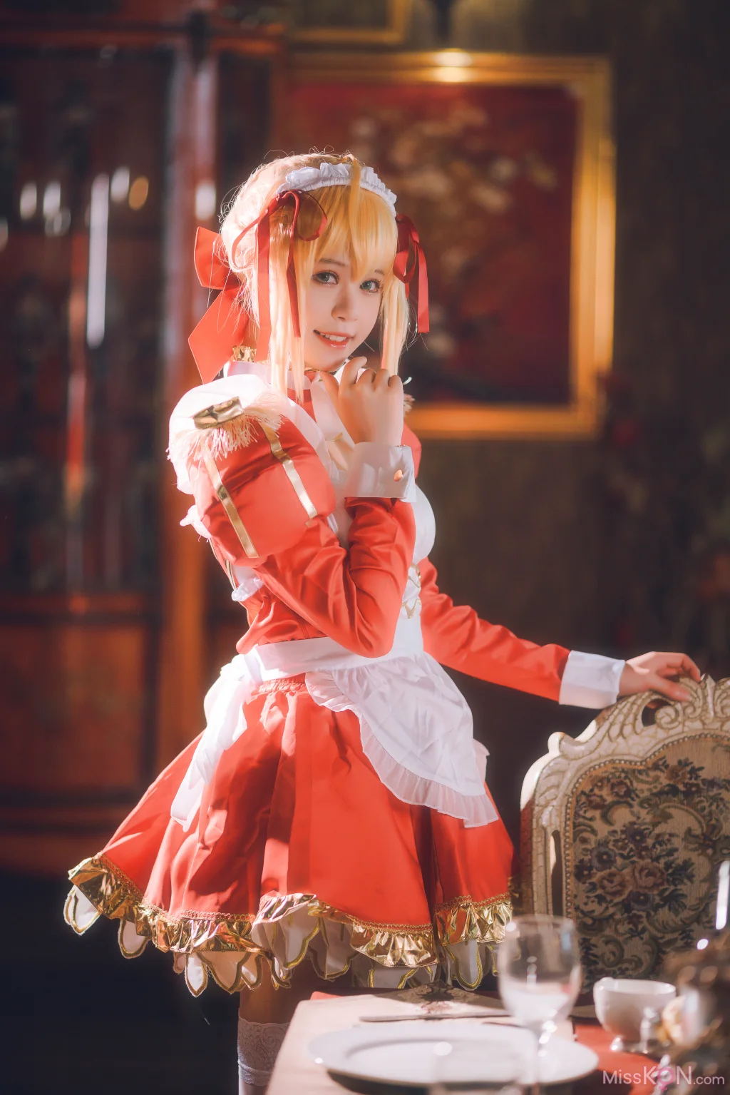Coser@星黛鹿鹿: 尼禄女仆 (34 photos)