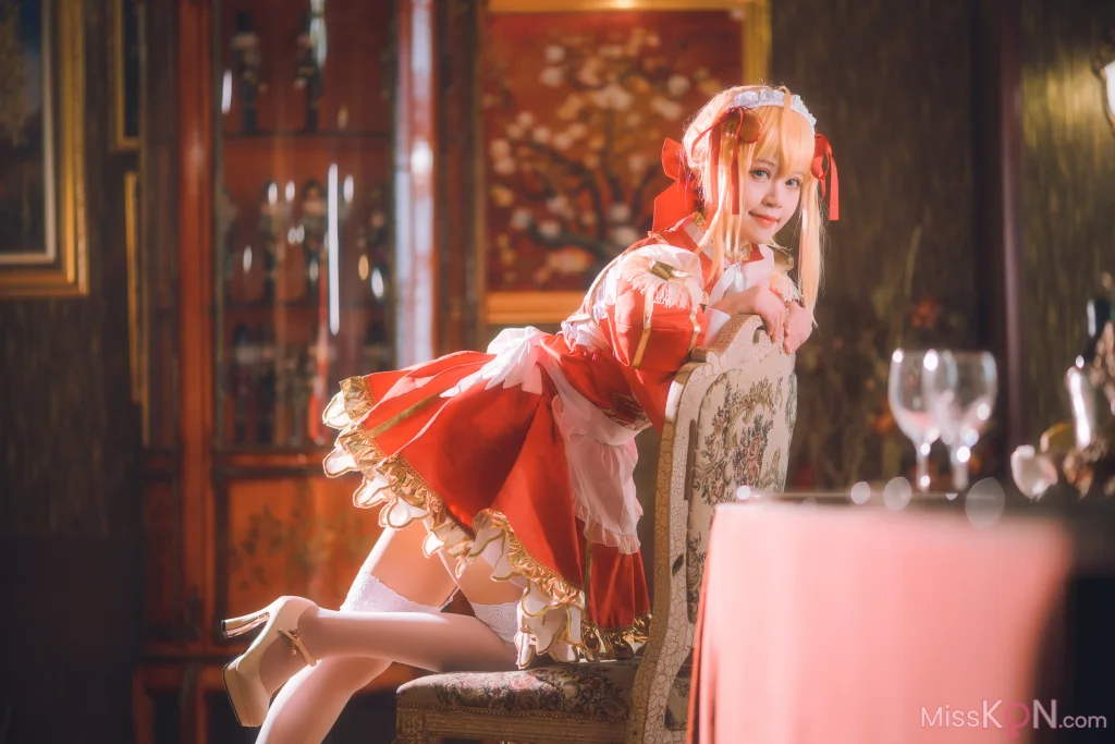 Coser@星黛鹿鹿: 尼禄女仆 (34 photos)