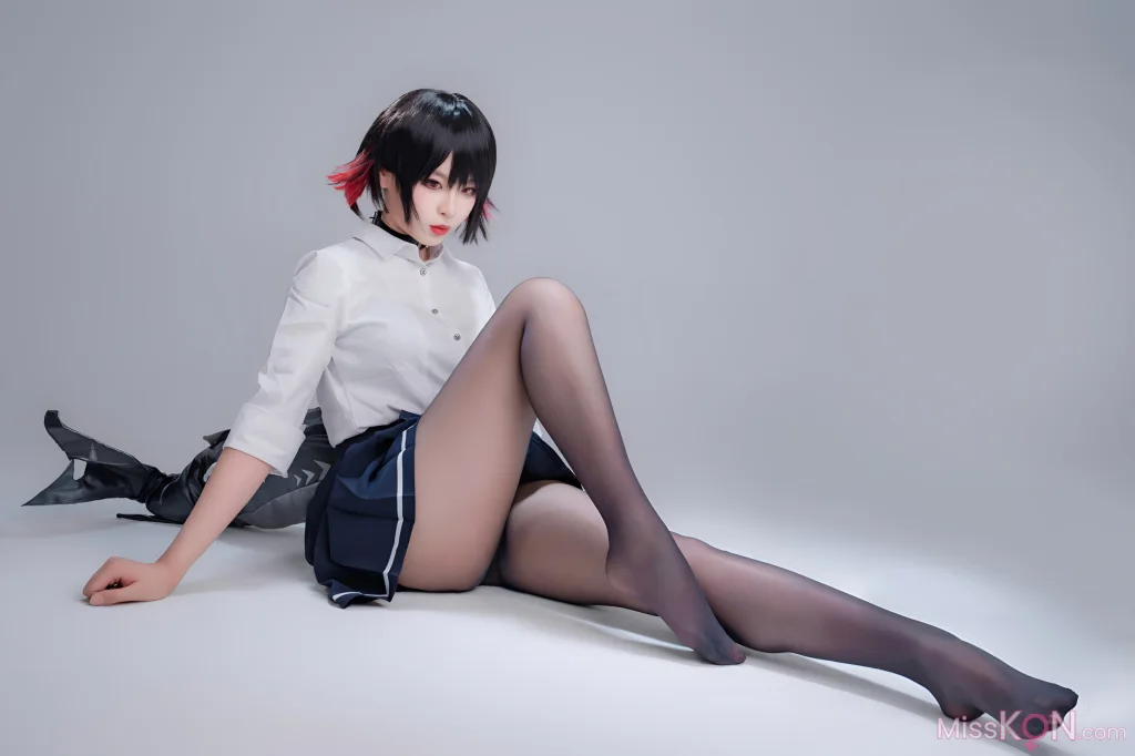 Coser@轩萧学姐: 鲨鱼妹JK (100 photos + 1 video) – Page 2