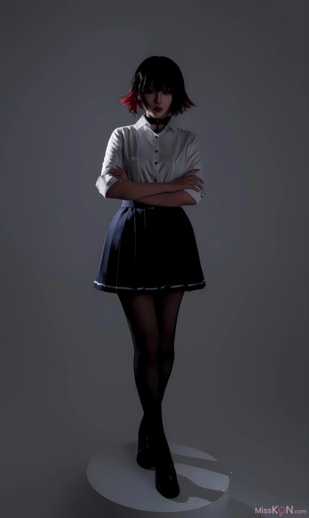 Coser@轩萧学姐: 鲨鱼妹JK (100 photos + 1 video) – Page 3