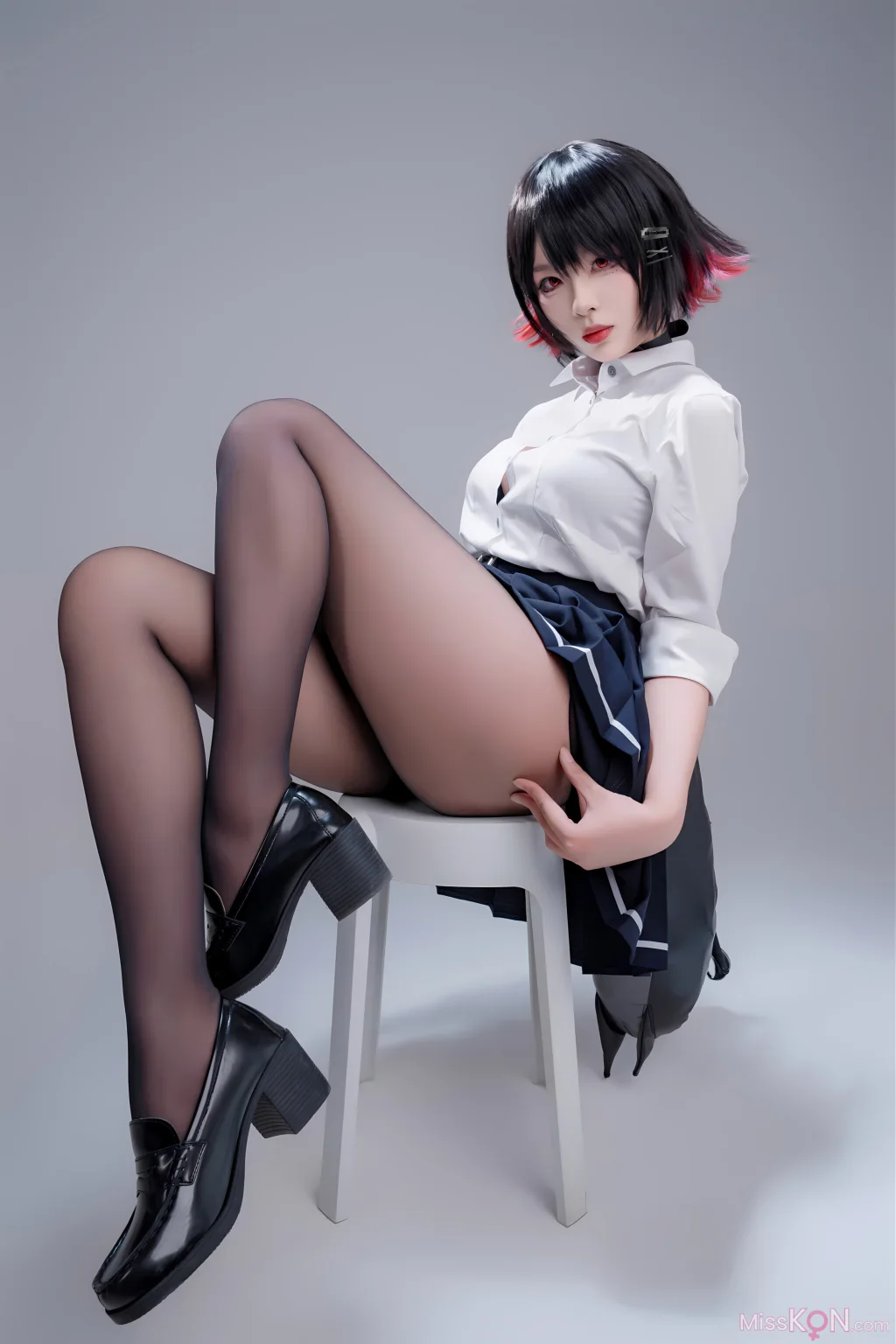 Coser@轩萧学姐: 鲨鱼妹JK (100 photos + 1 video) – Page 3