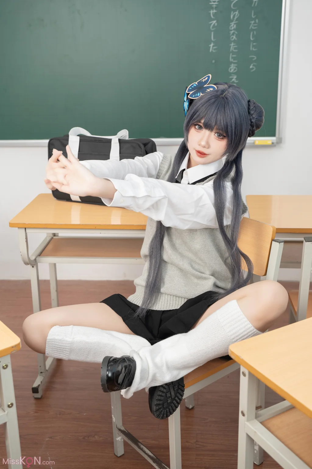 Coser@PoppaChan: Kisaki Student (40 photos + 11 videos)