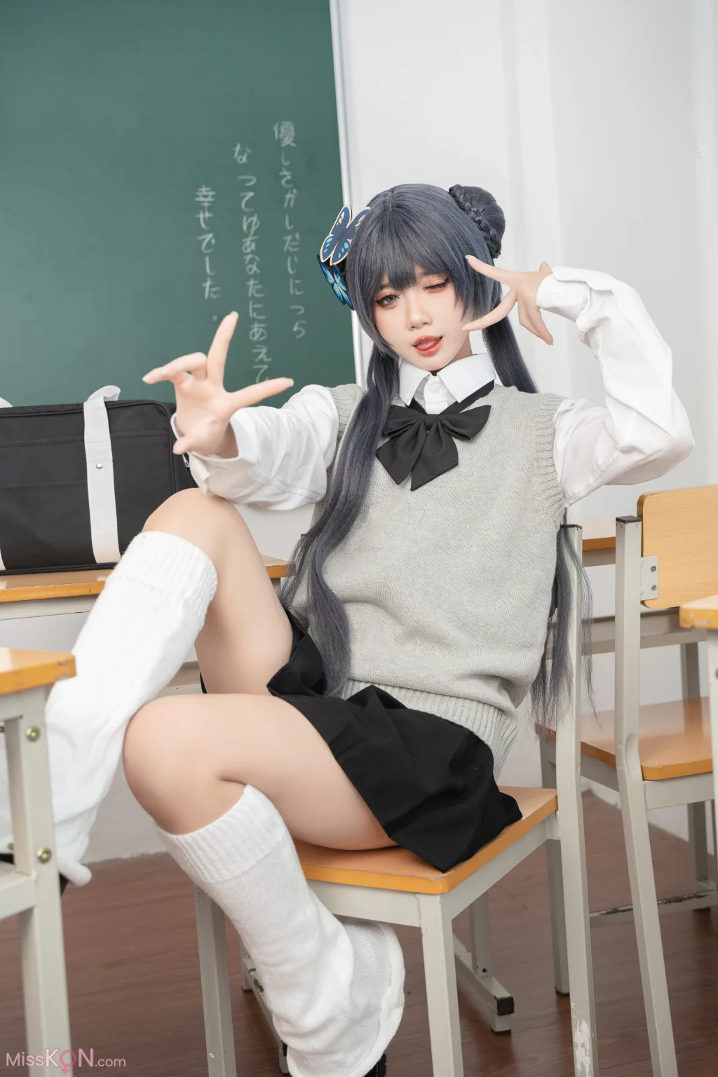 Coser@PoppaChan: Kisaki Student (40 photos + 11 videos)
