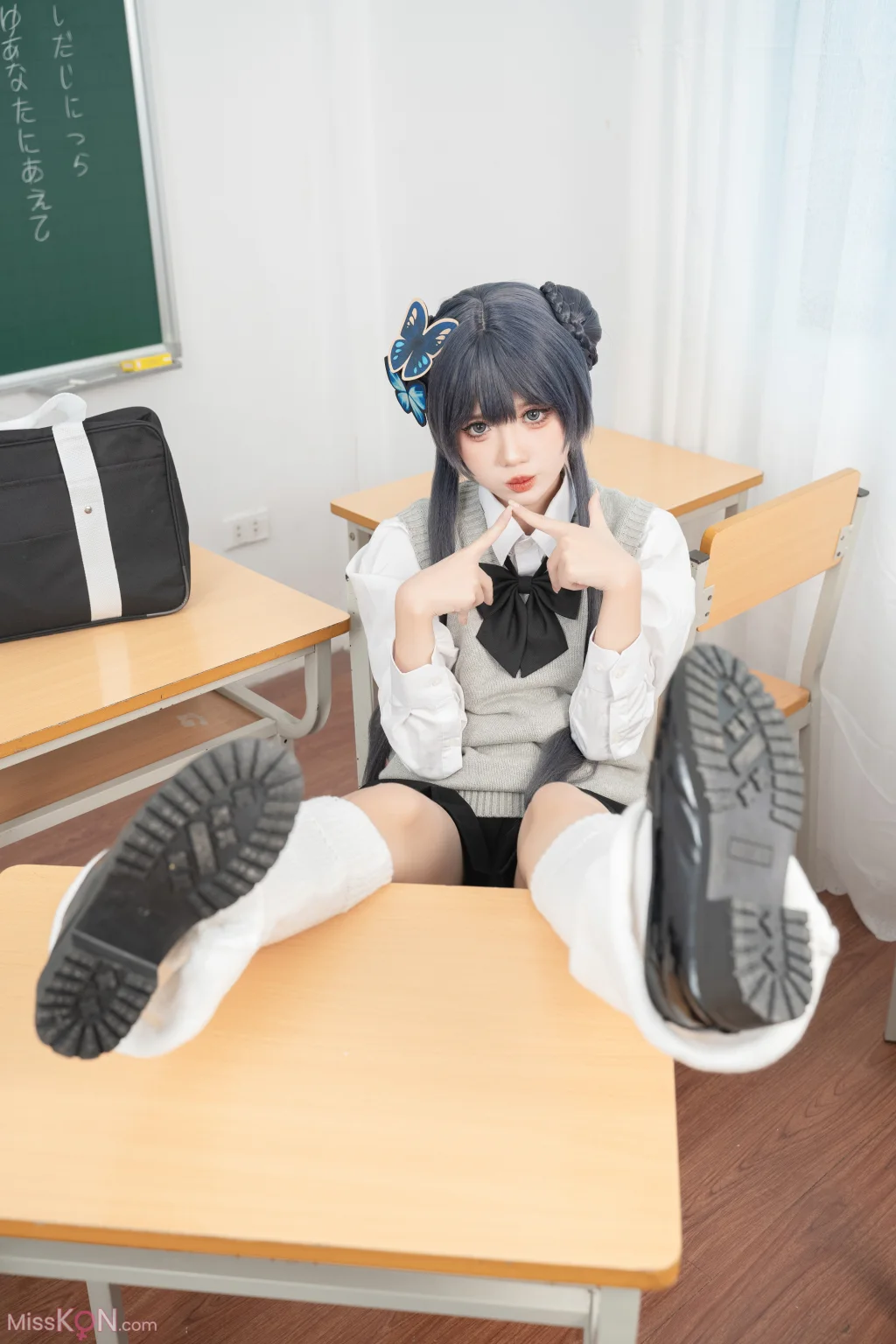 Coser@PoppaChan: Kisaki Student (40 photos + 11 videos)