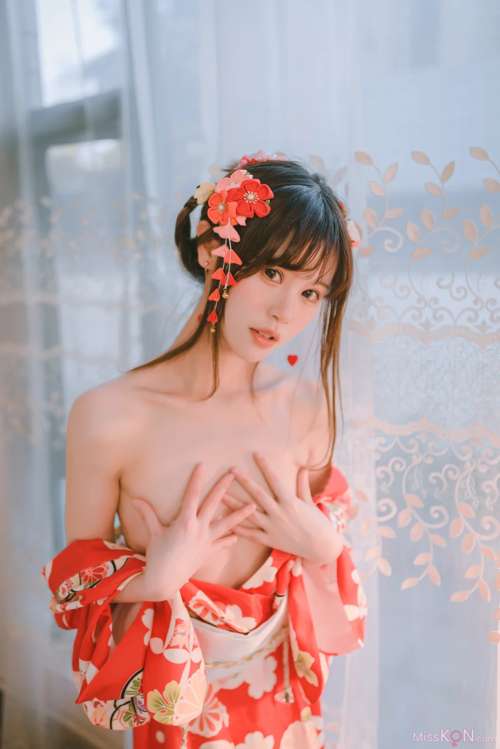 Coser@星黛鹿鹿: 日常 浴衣室内 (49 photos)