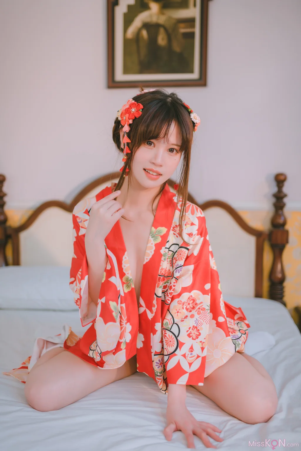 Coser@星黛鹿鹿: 日常 浴衣室内 (49 photos)