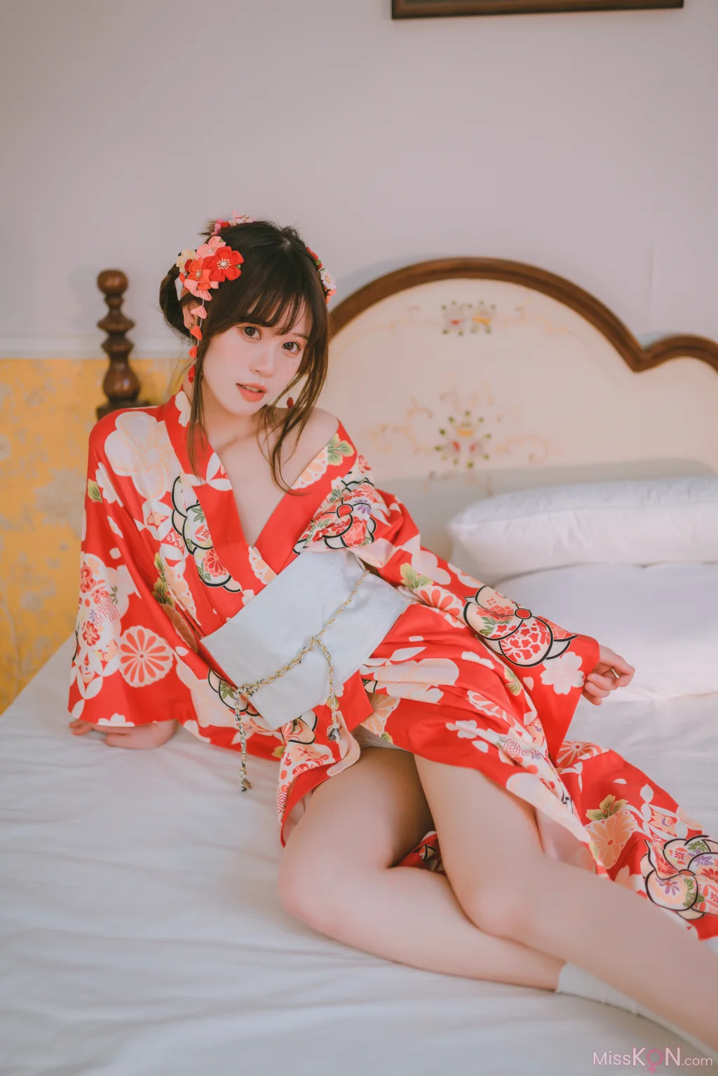 Coser@星黛鹿鹿: 日常 浴衣室内 (49 photos)