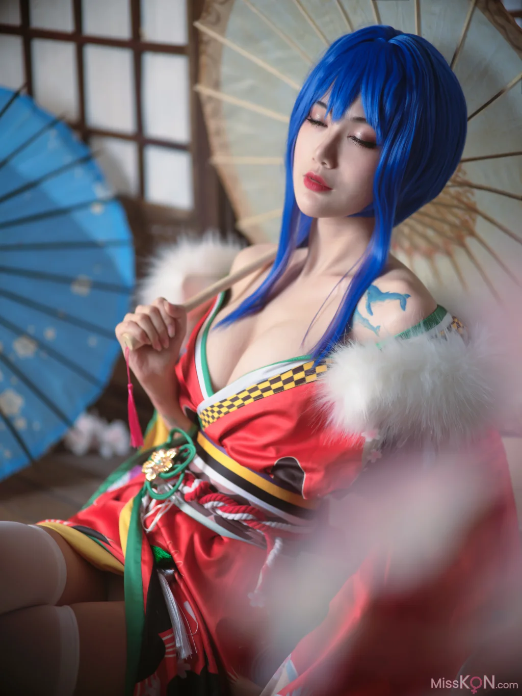 Coser@一米八的大梨子: 圣姨和服 (18 photos)